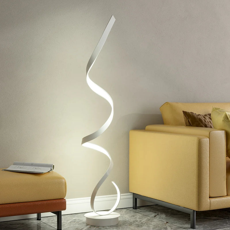 LED Spiral Floor Lamp