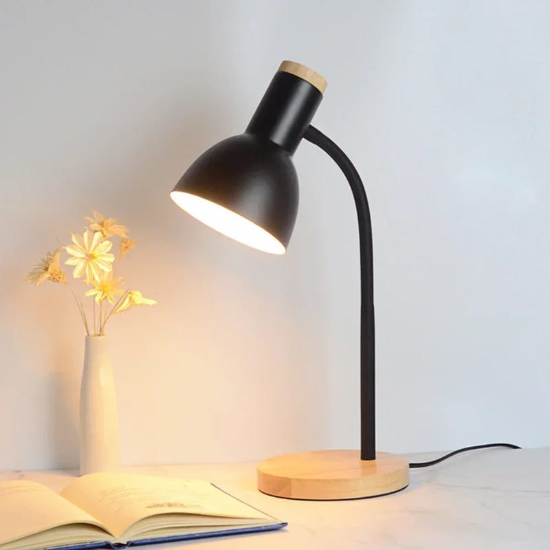 Wood & Iron Desk Lamp