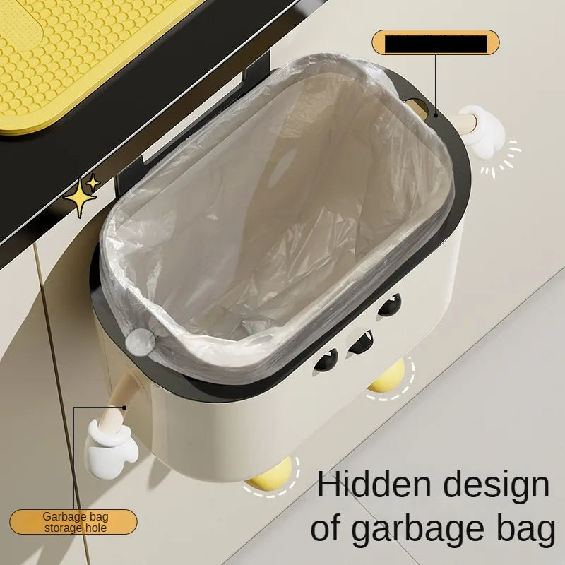 Wall-Mount Trash Bin