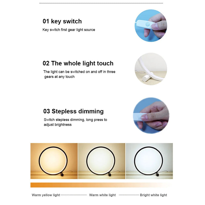 Round Ring Table Lamp