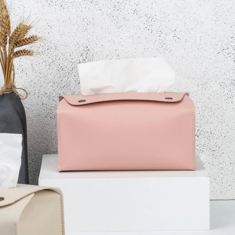 PU Leather Tissue Holder
