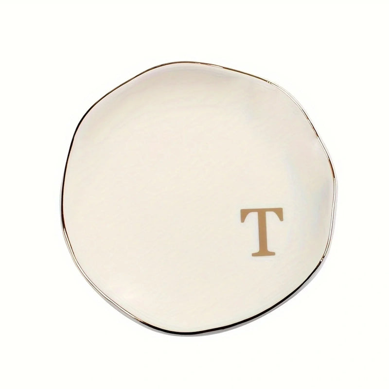 Personalized Initials Ceramic Ring Dish