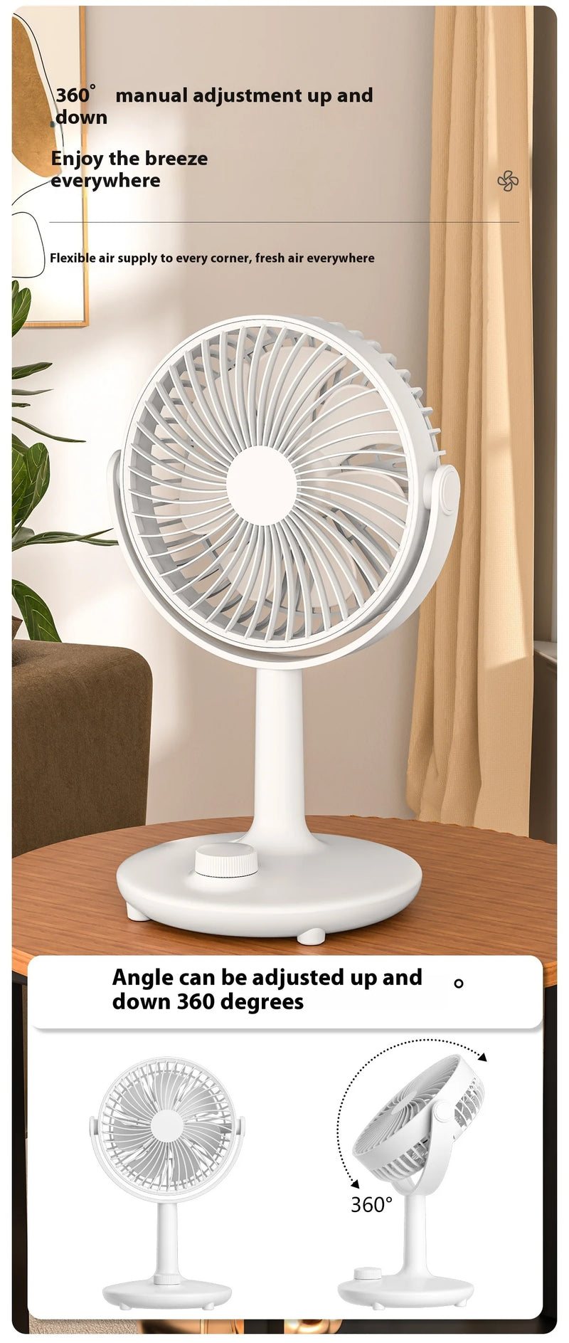 USB Rotating Desktop Fan