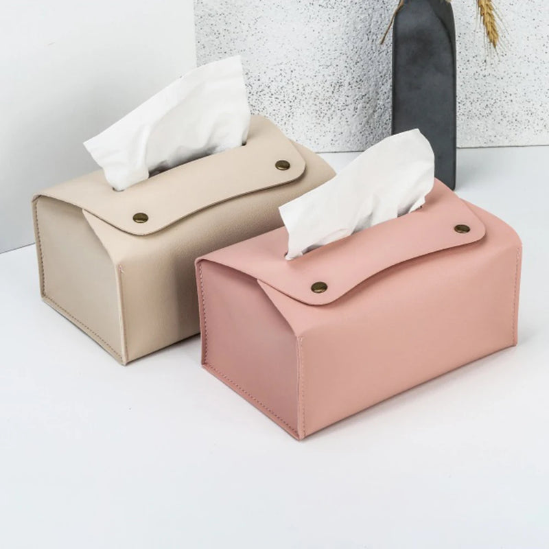 PU Leather Tissue Holder