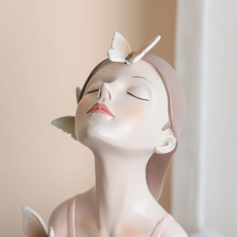 Butterfly Fairy Girl Statue