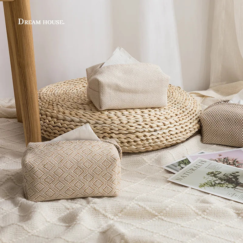 Nordic Linen Tissue Box Cover