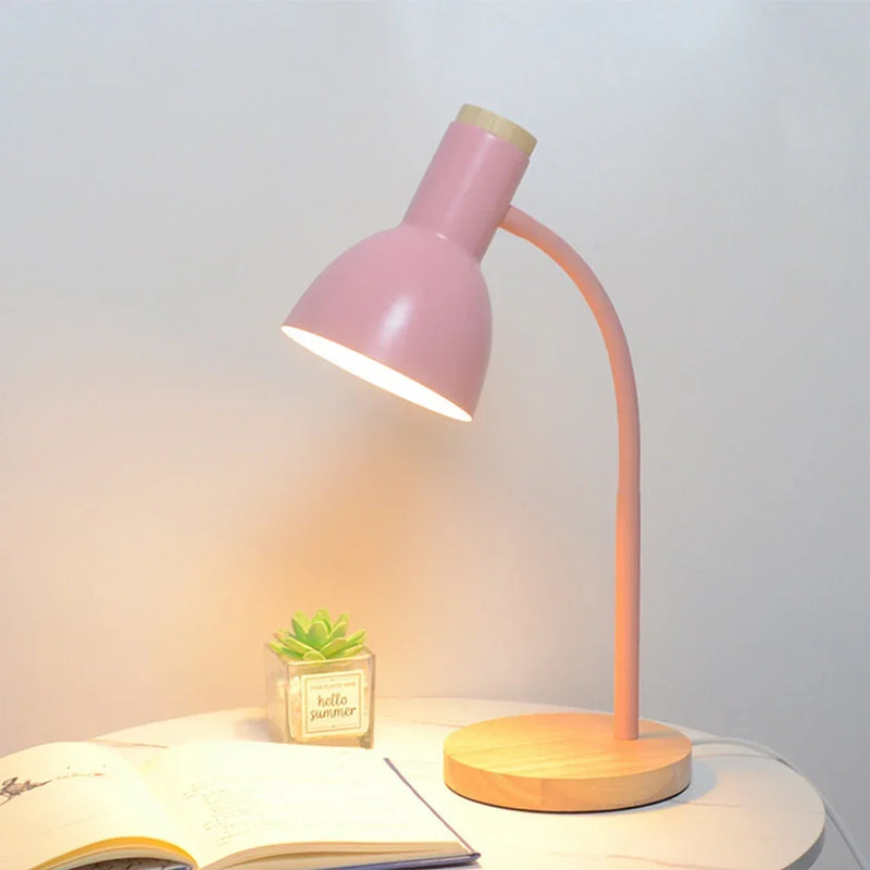 Wood & Iron Desk Lamp