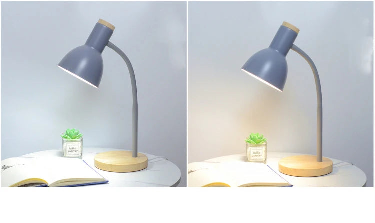 Wood & Iron Desk Lamp