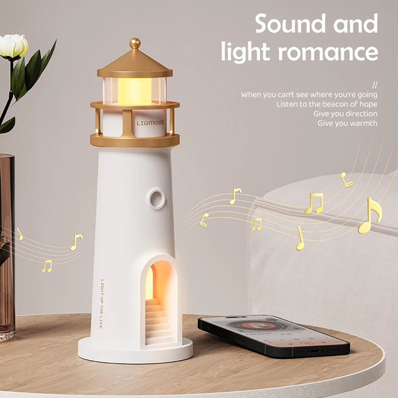 Bluetooth Moon Lighthouse Lamp