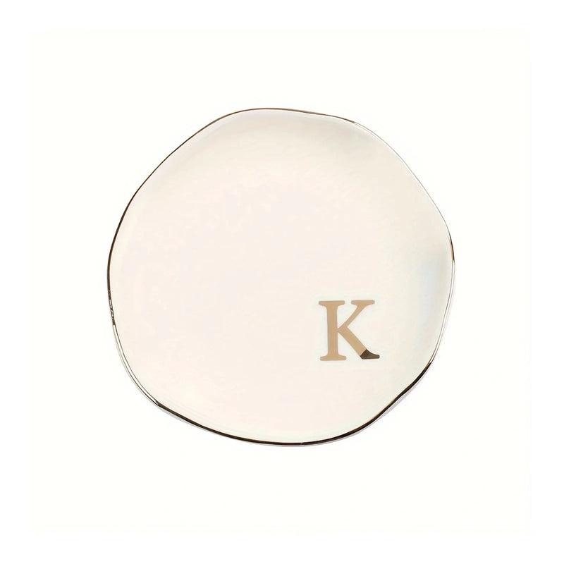 Personalized Initials Ceramic Ring Dish