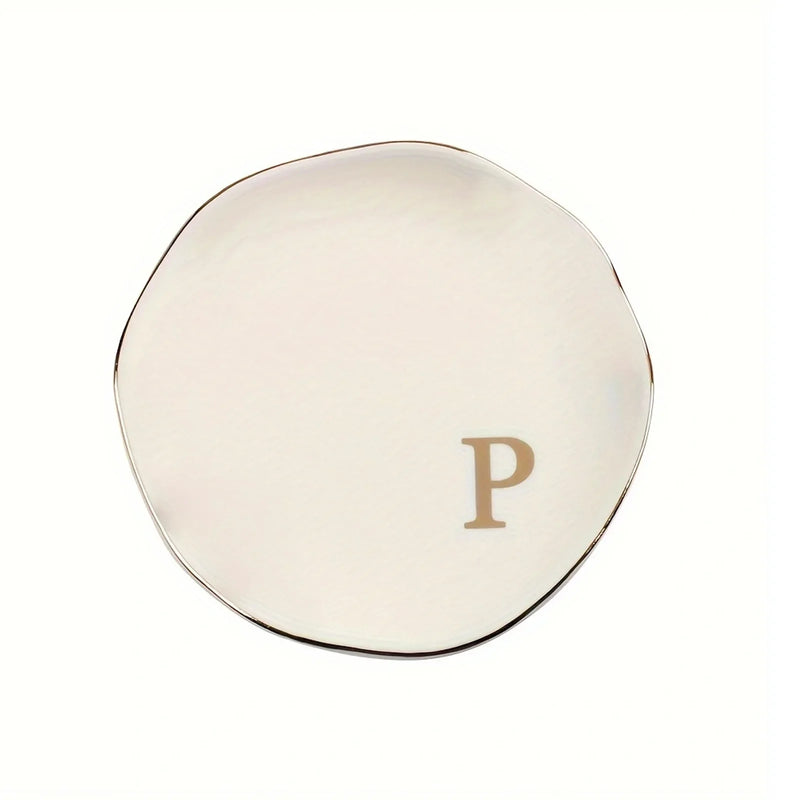 Personalized Initials Ceramic Ring Dish