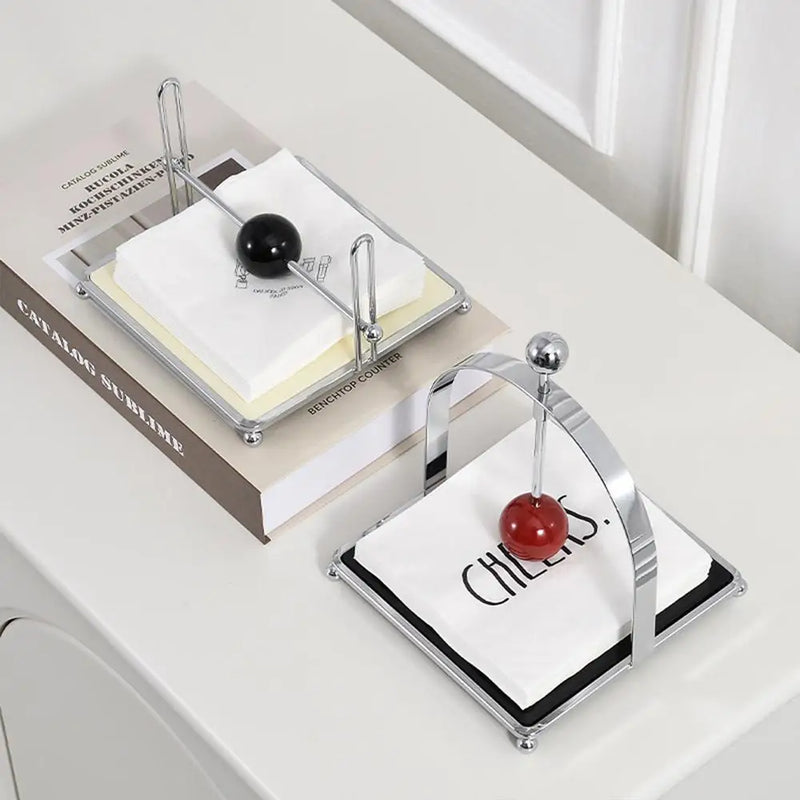 Crystal Accent Napkin Tray
