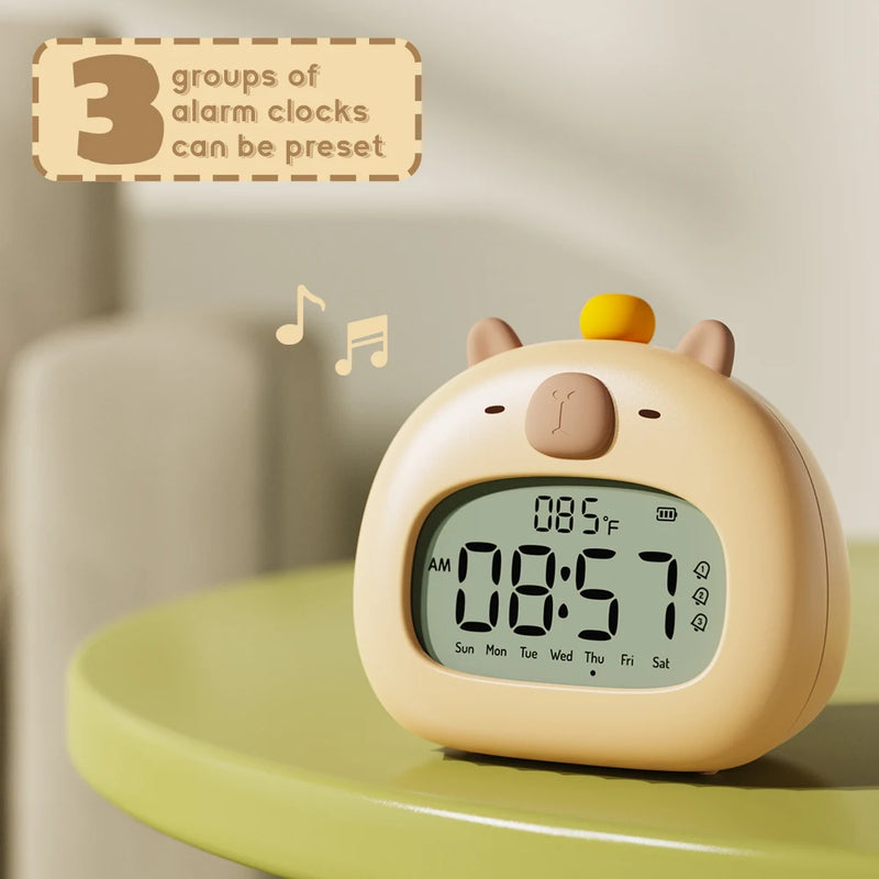 Capybara LED Kids Alarm Clock