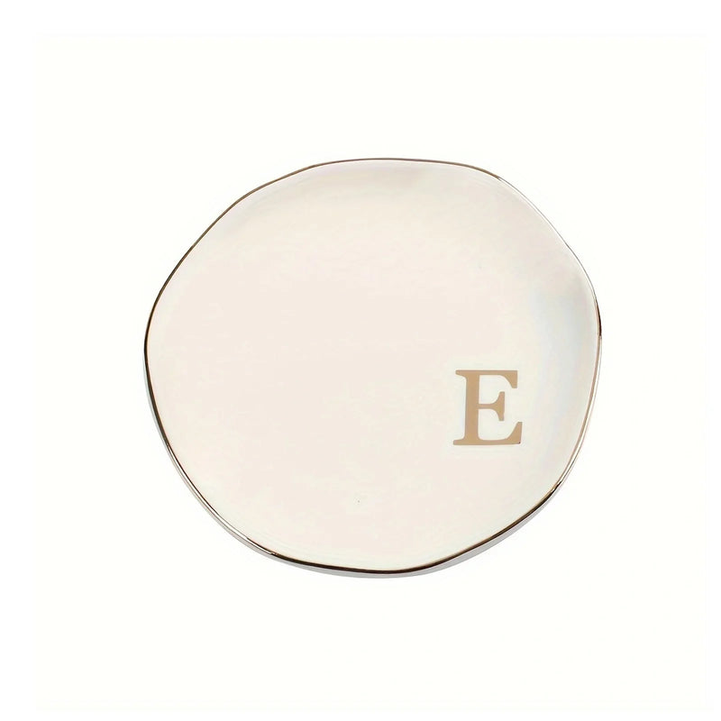 Personalized Initials Ceramic Ring Dish