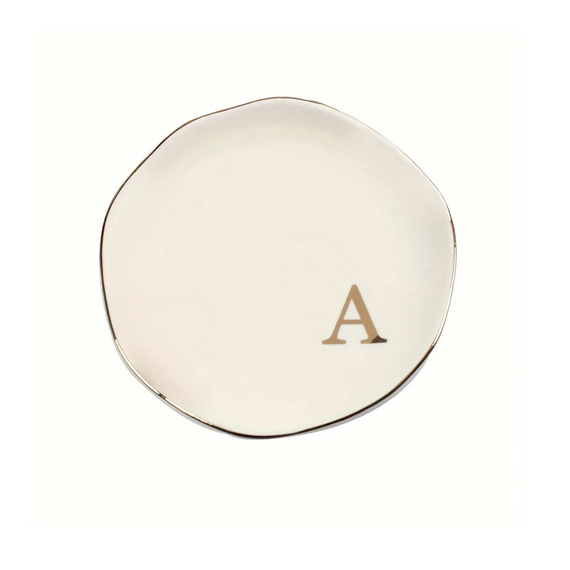 Personalized Initials Ceramic Ring Dish