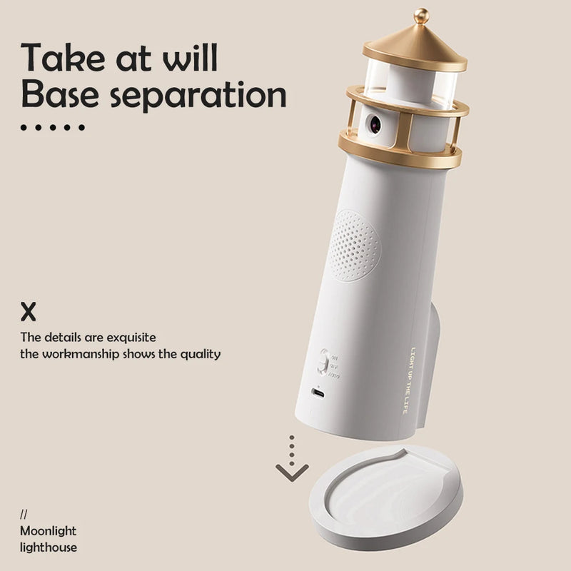 Bluetooth Moon Lighthouse Lamp