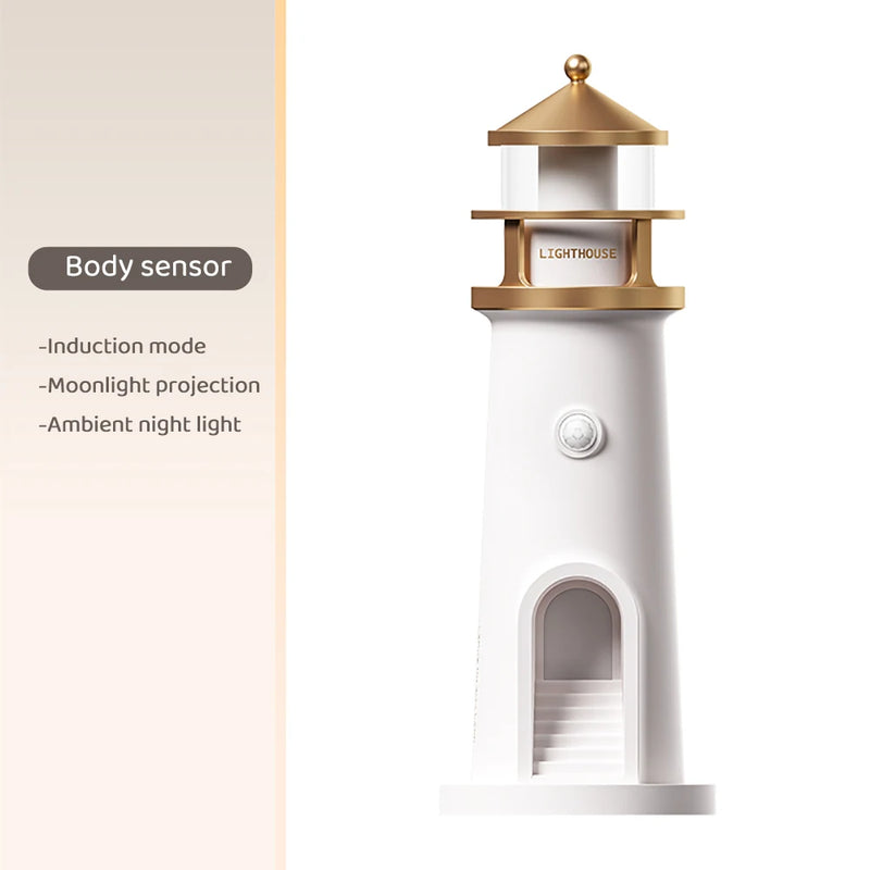 Bluetooth Moon Lighthouse Lamp