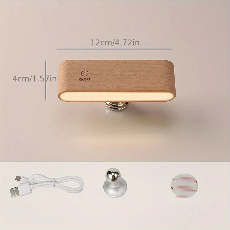 Minimalist Wood LED Lamp