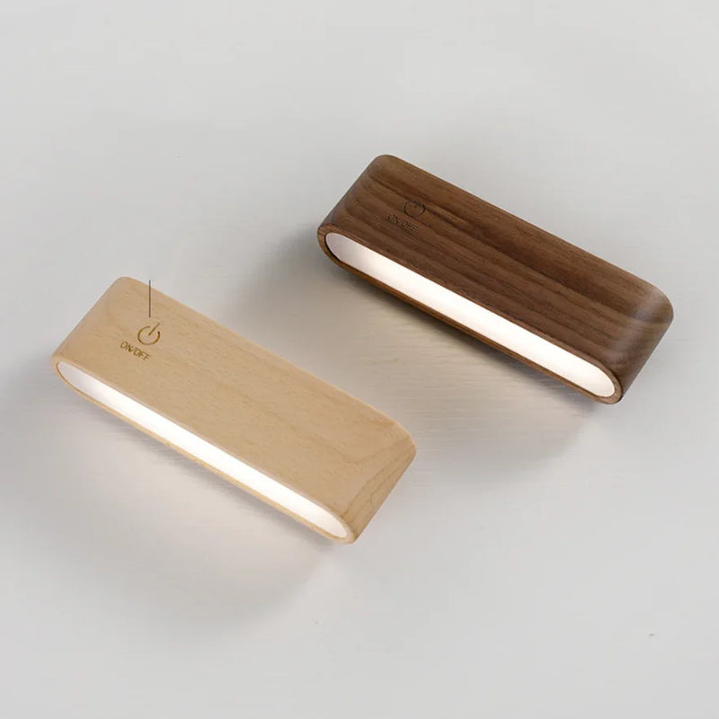 Minimalist Wood LED Lamp