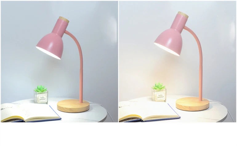 Wood & Iron Desk Lamp
