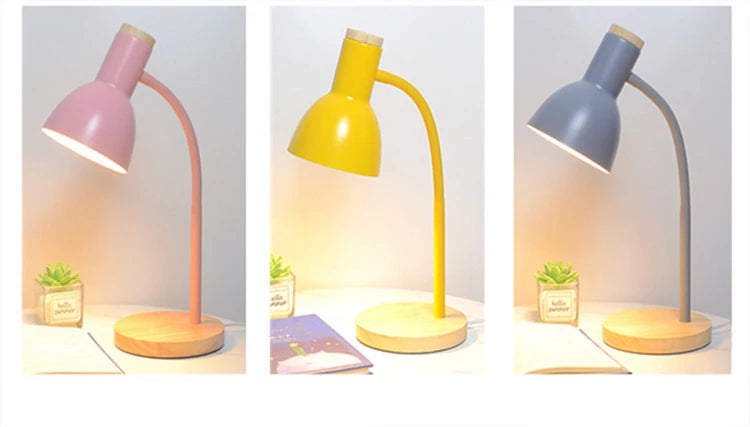 Wood & Iron Desk Lamp