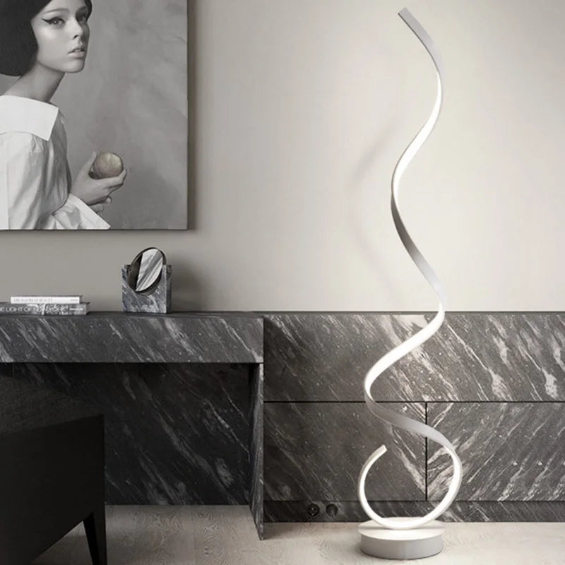 LED Spiral Floor Lamp