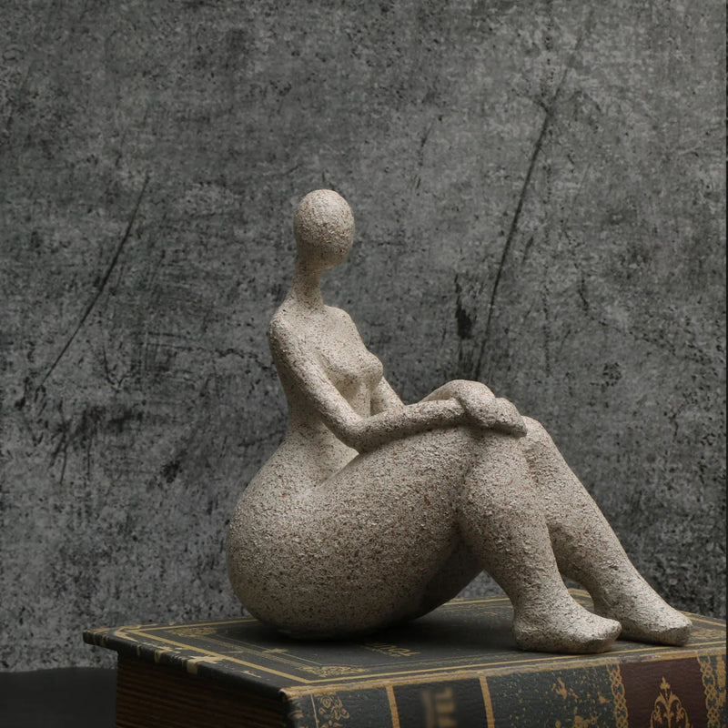 Sandstone Woman Statue
