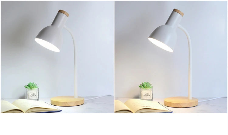 Wood & Iron Desk Lamp