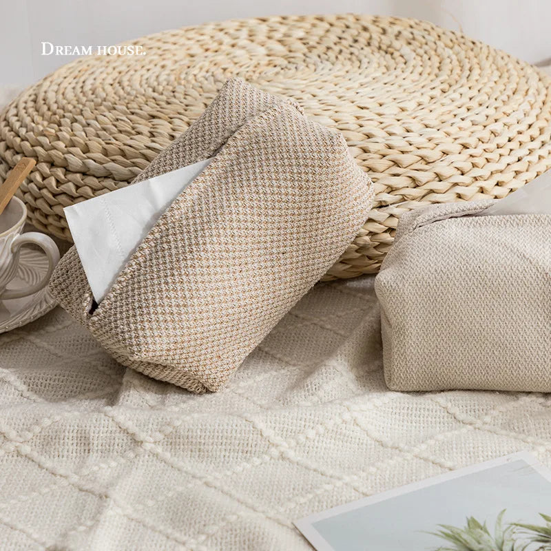 Nordic Linen Tissue Box Cover
