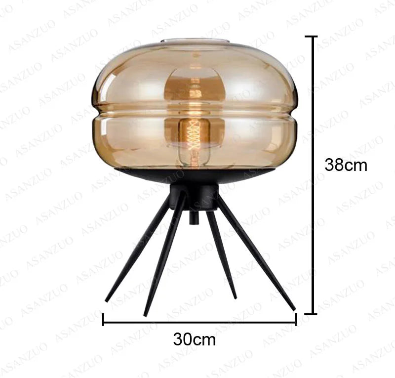 Glass Table Lamp