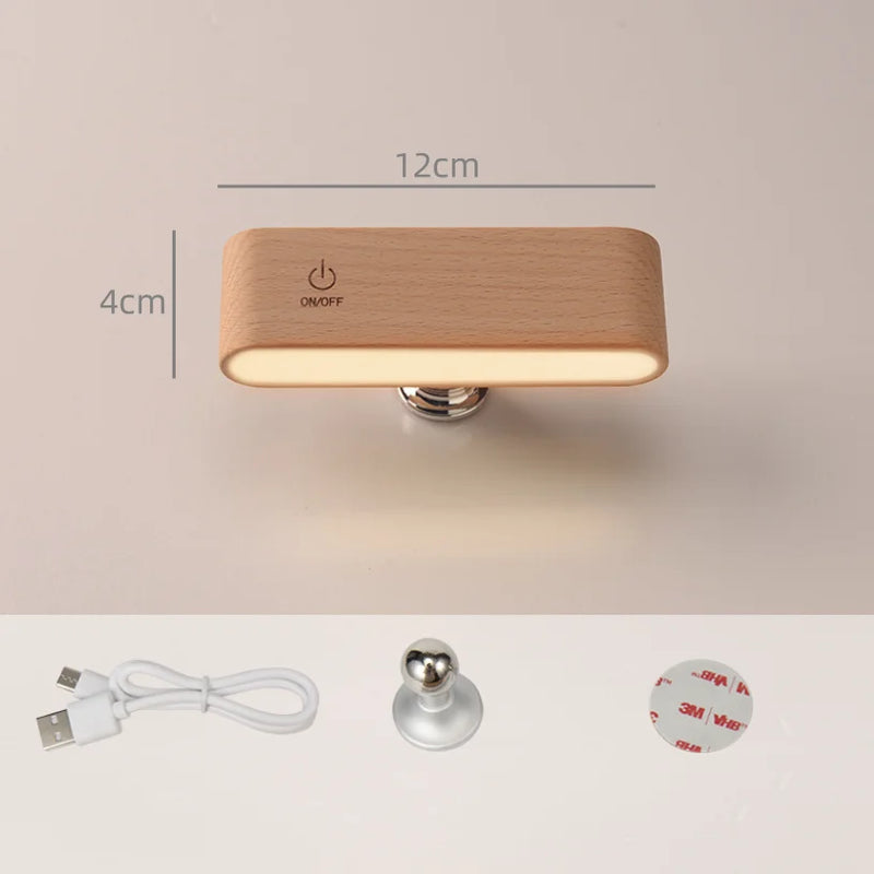 Minimalist Wood LED Lamp