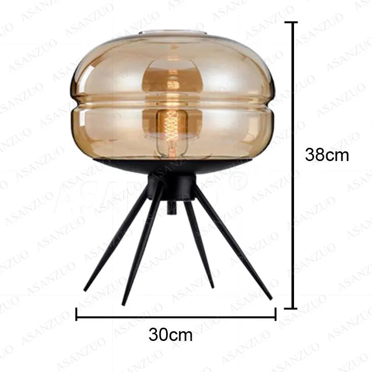 Glass Table Lamp