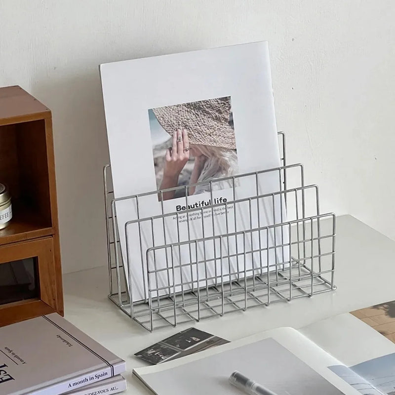 Metal Mesh Organizer Rack