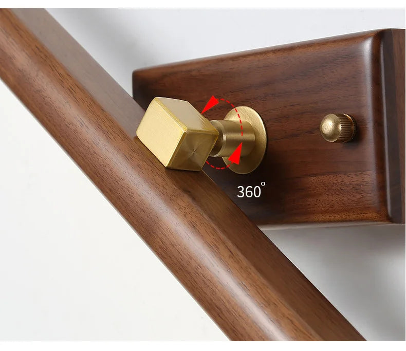 Walnut LED Mirror Lamp
