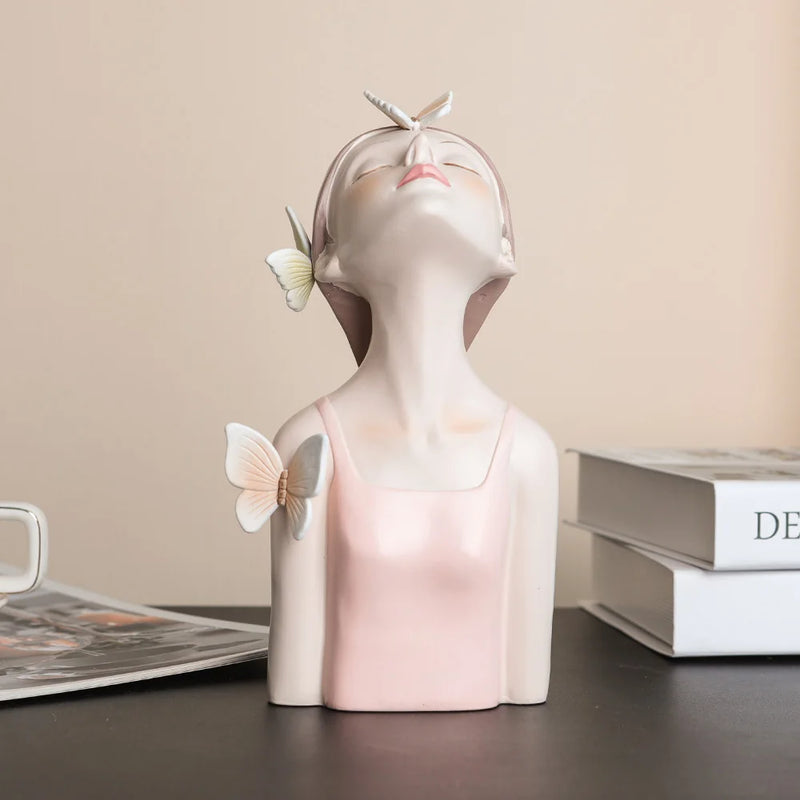 Butterfly Fairy Girl Statue