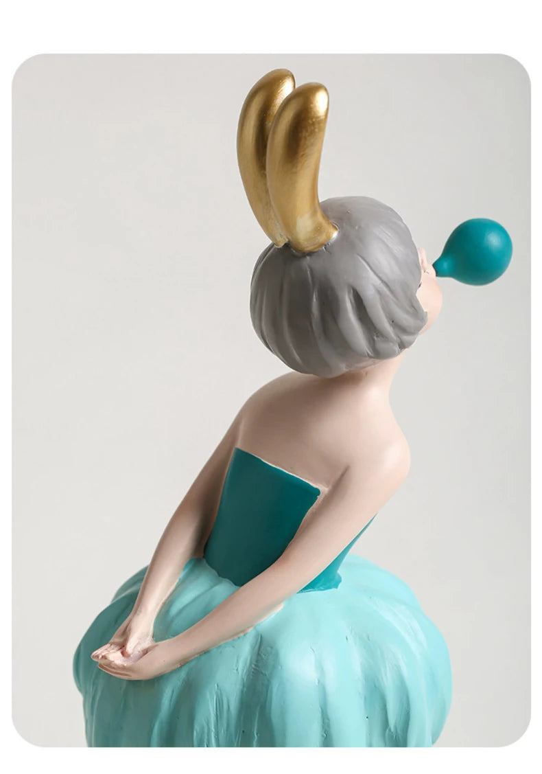 Bubble Gum Girl Figurine