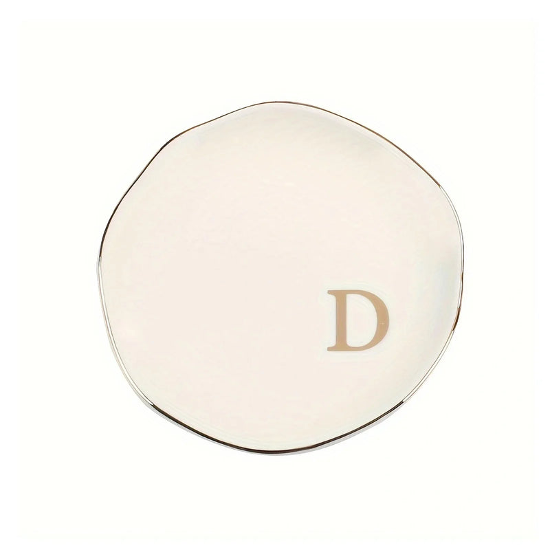 Personalized Initials Ceramic Ring Dish