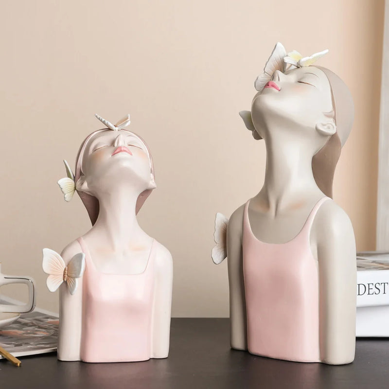 Butterfly Fairy Girl Statue