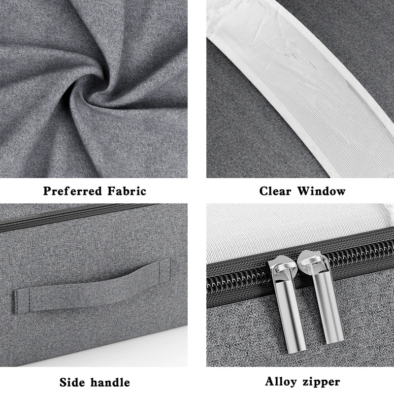 Collapsible Gray Storage Bag