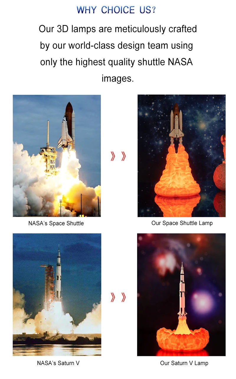 Rocket Night Lamp