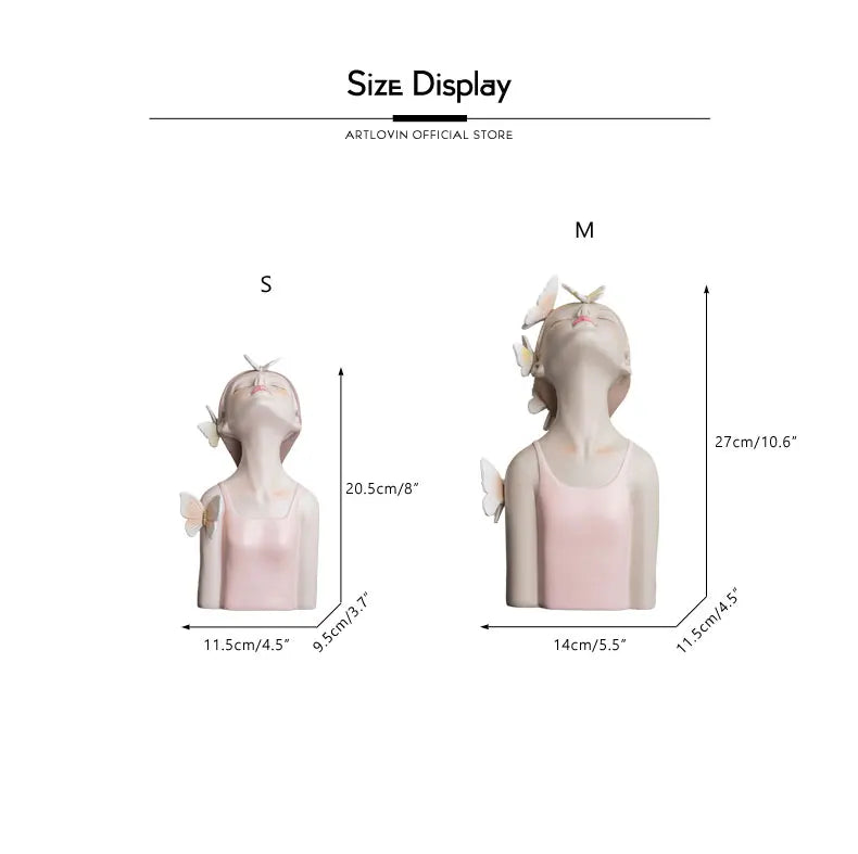 Butterfly Fairy Girl Statue