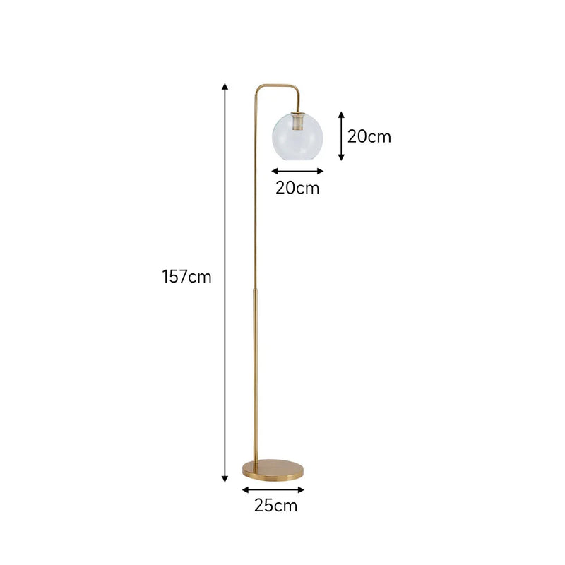 Gold Arc Floor Lamp