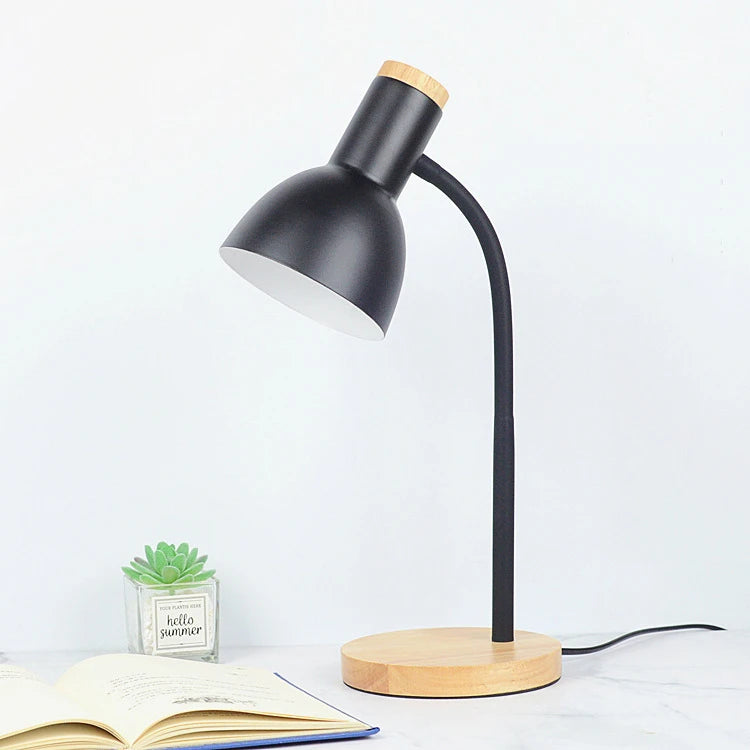 Wood & Iron Desk Lamp