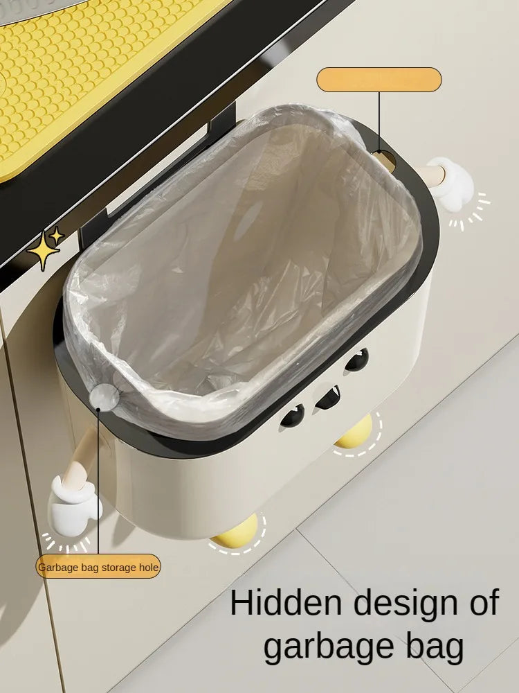 Wall-Mount Trash Bin