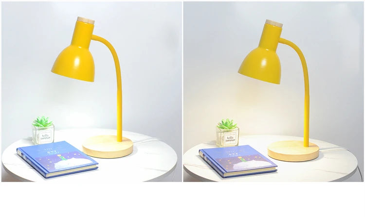 Wood & Iron Desk Lamp