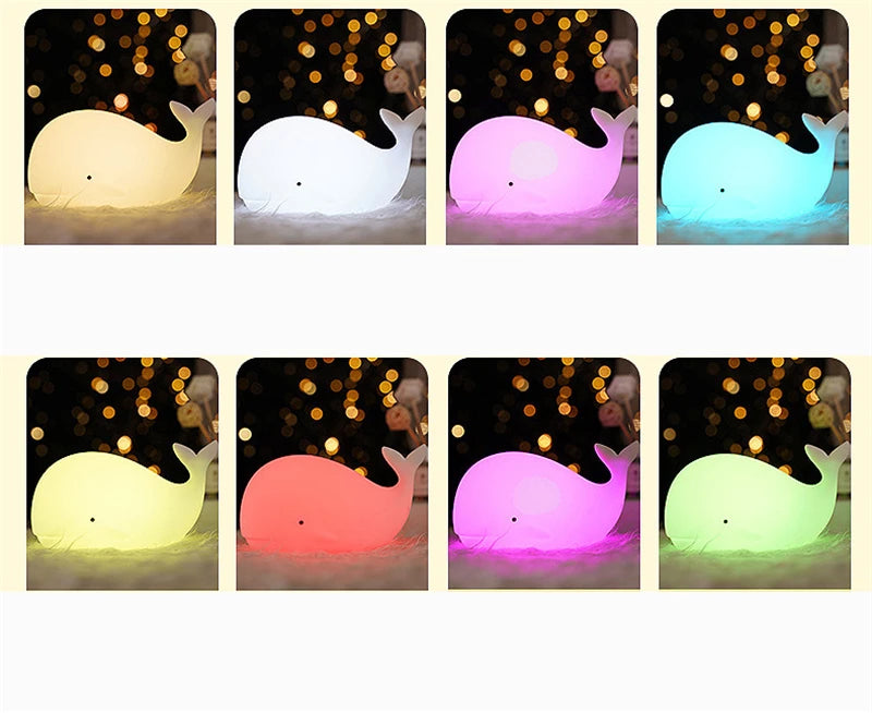 Cute Whale Night Light