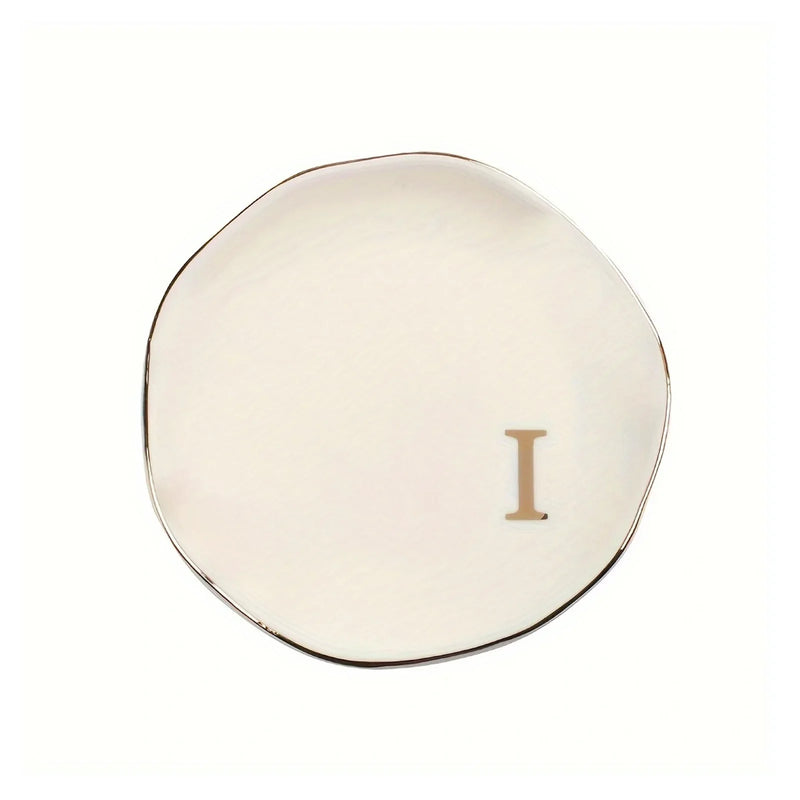 Personalized Initials Ceramic Ring Dish