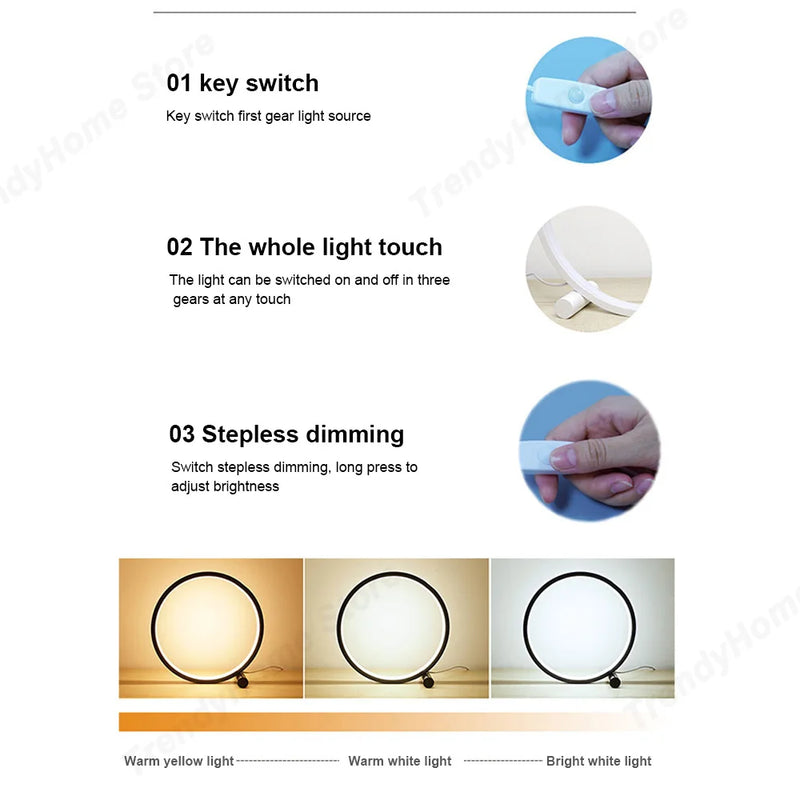 Round Ring Table Lamp