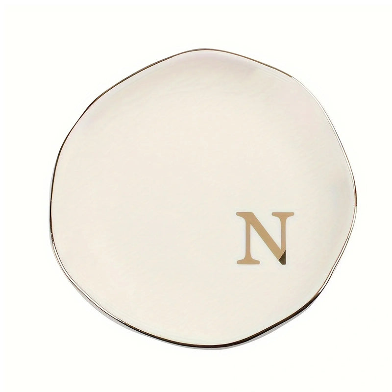 Personalized Initials Ceramic Ring Dish