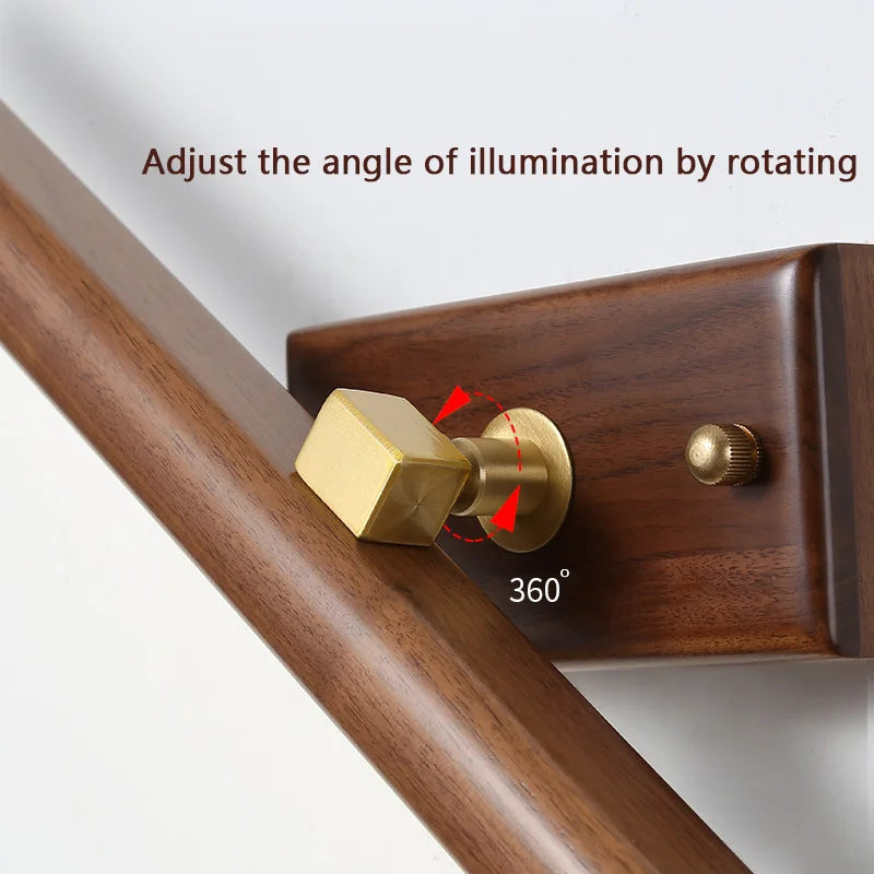 Walnut LED Mirror Lamp